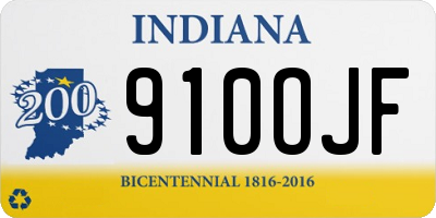 IN license plate 910OJF