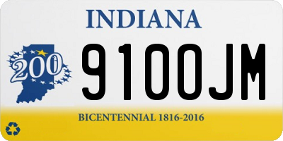 IN license plate 910OJM