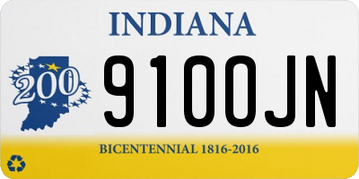 IN license plate 910OJN
