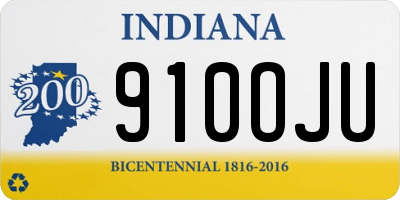 IN license plate 910OJU
