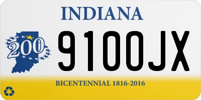 IN license plate 910OJX