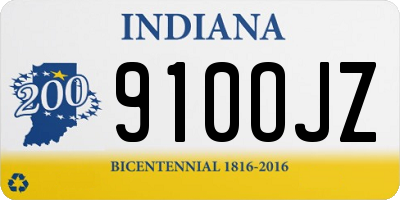 IN license plate 910OJZ