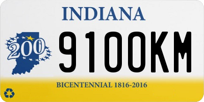 IN license plate 910OKM
