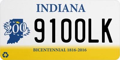 IN license plate 910OLK