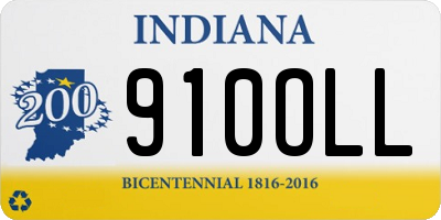 IN license plate 910OLL