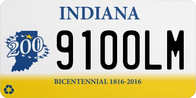 IN license plate 910OLM
