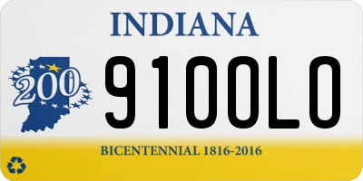 IN license plate 910OLO