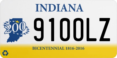 IN license plate 910OLZ
