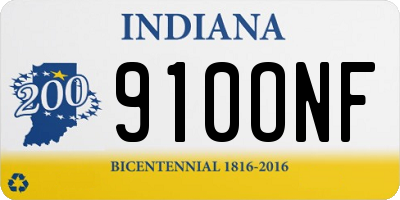 IN license plate 910ONF