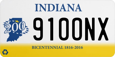 IN license plate 910ONX