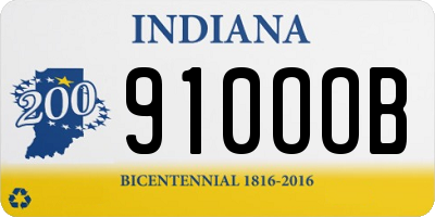 IN license plate 910OOB