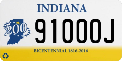 IN license plate 910OOJ