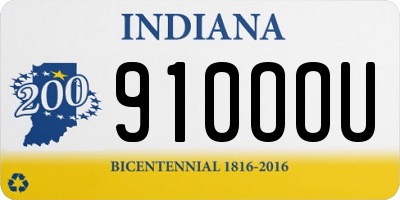 IN license plate 910OOU