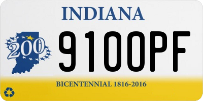 IN license plate 910OPF