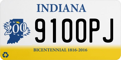 IN license plate 910OPJ
