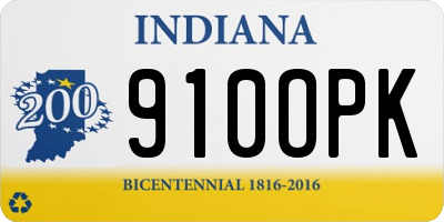 IN license plate 910OPK