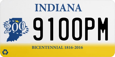 IN license plate 910OPM