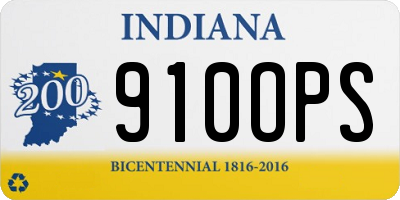 IN license plate 910OPS