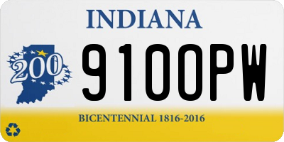 IN license plate 910OPW