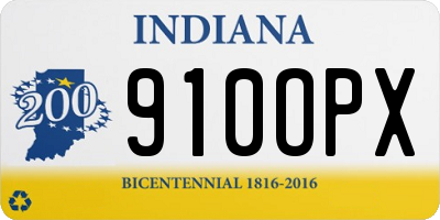 IN license plate 910OPX