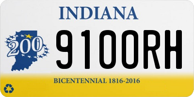 IN license plate 910ORH