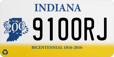 IN license plate 910ORJ