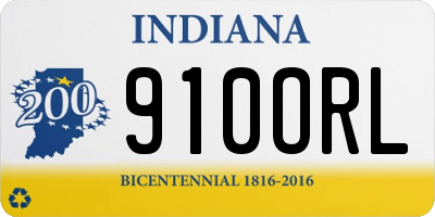 IN license plate 910ORL