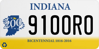IN license plate 910ORO