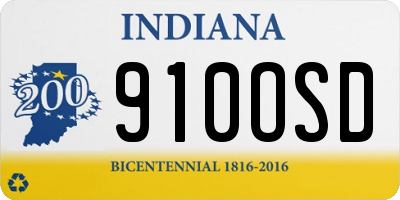 IN license plate 910OSD