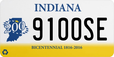 IN license plate 910OSE
