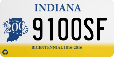 IN license plate 910OSF