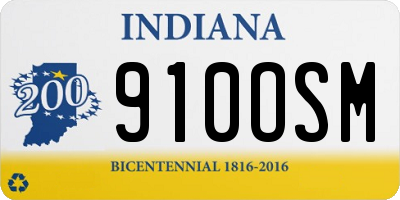 IN license plate 910OSM