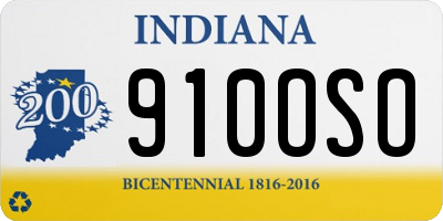 IN license plate 910OSO