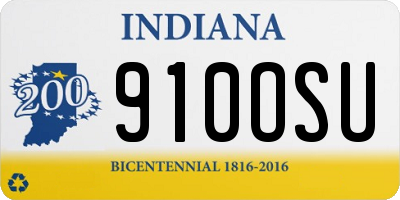 IN license plate 910OSU
