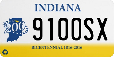 IN license plate 910OSX