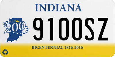 IN license plate 910OSZ
