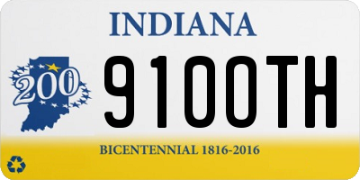 IN license plate 910OTH
