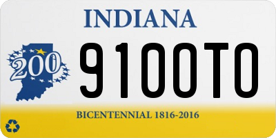 IN license plate 910OTO
