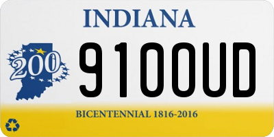 IN license plate 910OUD
