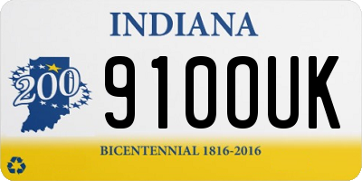 IN license plate 910OUK