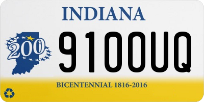 IN license plate 910OUQ