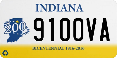 IN license plate 910OVA