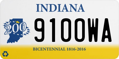 IN license plate 910OWA