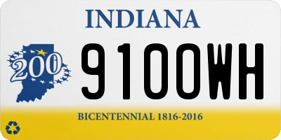 IN license plate 910OWH