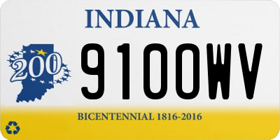 IN license plate 910OWV