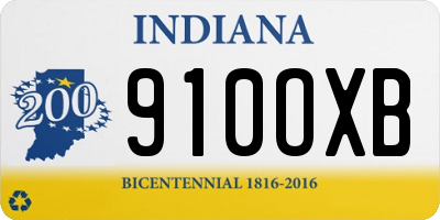 IN license plate 910OXB