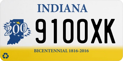 IN license plate 910OXK