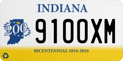IN license plate 910OXM