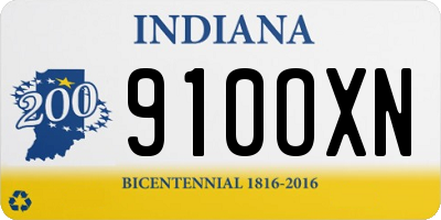IN license plate 910OXN