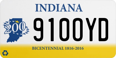 IN license plate 910OYD